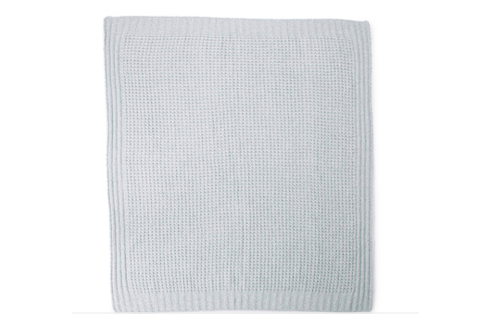 Waffle Baby Blanket 30x32 Sea Glass