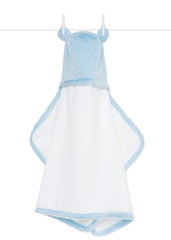 Little Giraffe Blue Luxe Hooded Towel