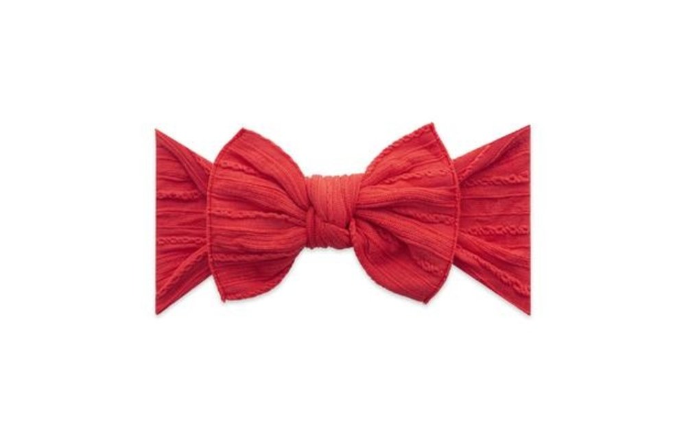 Baby Bling Cable Knit Knot Bow (more colors avialable)