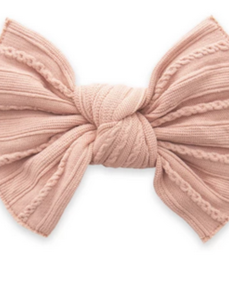 Baby Bling Baby Bling Cable Knit Knot Bow (more colors avialable)