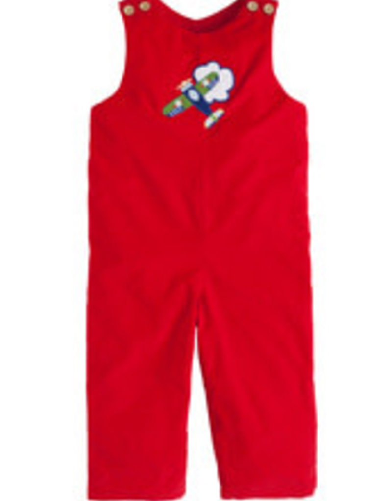 Little English Little English Airplane Applique Overall
