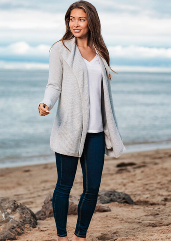 Barefoot Dreams Barefoot Dreams Cozychic Lite Coastal Cardi in Ocean