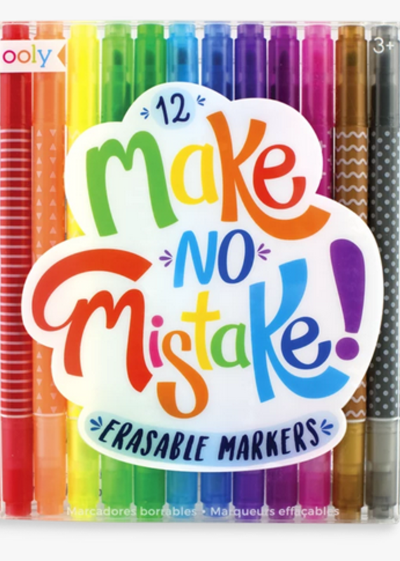 ooly Ooly Make No Mistake Erasable Markers - set of 12