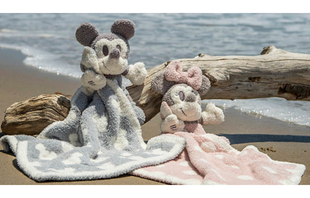 Barefoot Dreams CozyChic Vintage Mickey Mouse Buddie Blanket in Ocean/Multi