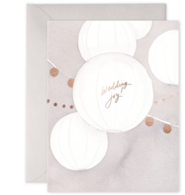 E. Frances Paper -  Wedding Lanterns Greeting Card