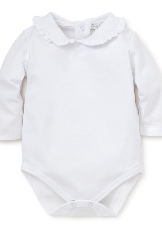 Kissy Kissy Kissy Kissy Longlseeve Body W/Ruffle Collar White