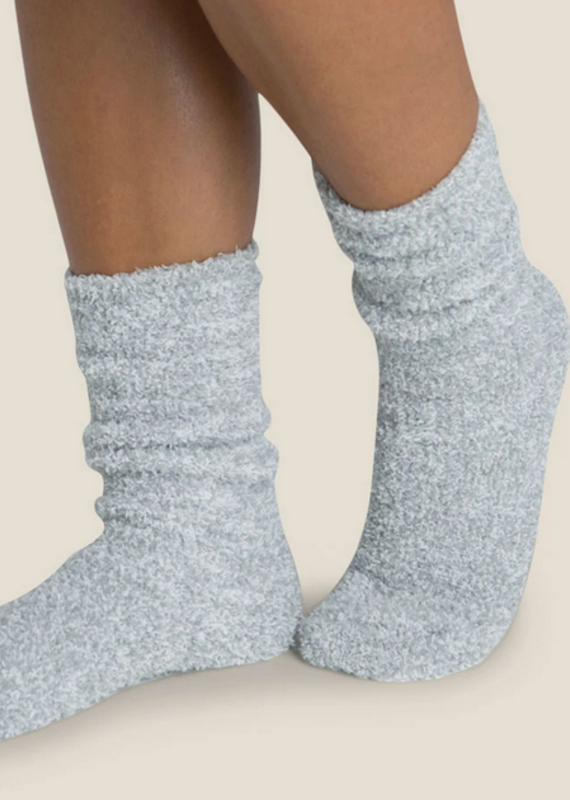 Barefoot Dreams BFD Socks- Blue Water/White