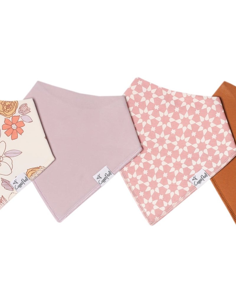 Copper Pearl CP Baby Bandana Bib 4/pk Set (More Colors Available )