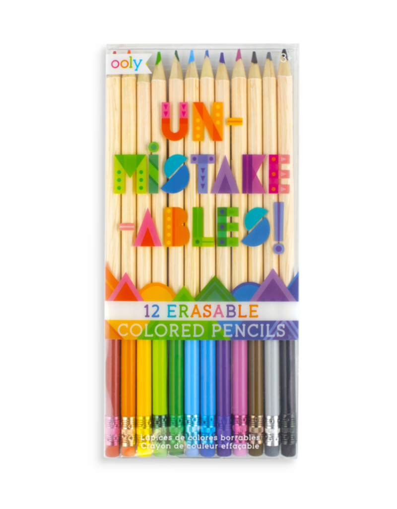 ooly Ooly Un-mistake-ables Erasable Colored Pencils Set of 12