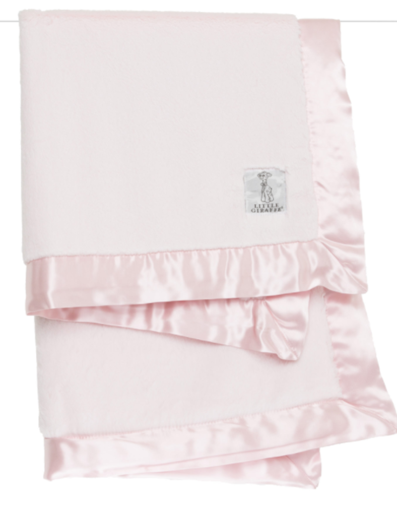 Little Giraffe Pink Luxe Blanket