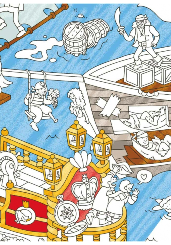 OMY Coloring Poster- Pirates