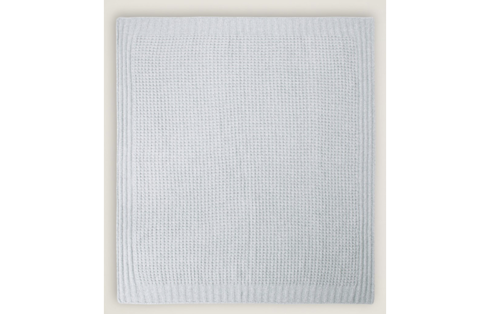 Waffle Baby Blanket 30x32 Sea Glass
