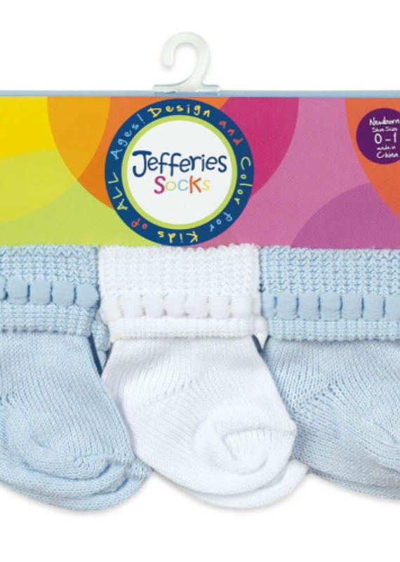 Jefferies Socks Jeffries 1-6 Pair Pack Boy/blue&white