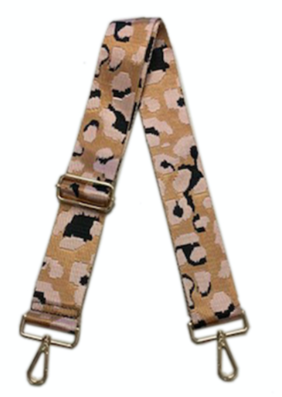 Ahdorned Leopard Adjustable Bag Strap w Gold Hardware - plus more colors!