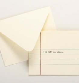 Hand Sewn Notecard I am with you Always