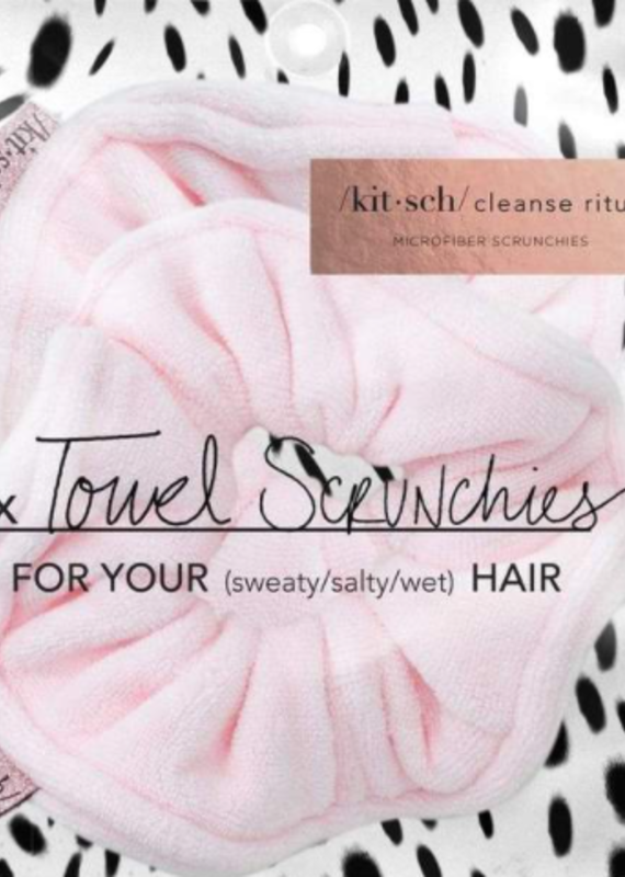 Kit Sch Kitsch Microfiber Towel Scrunchies - Blush
