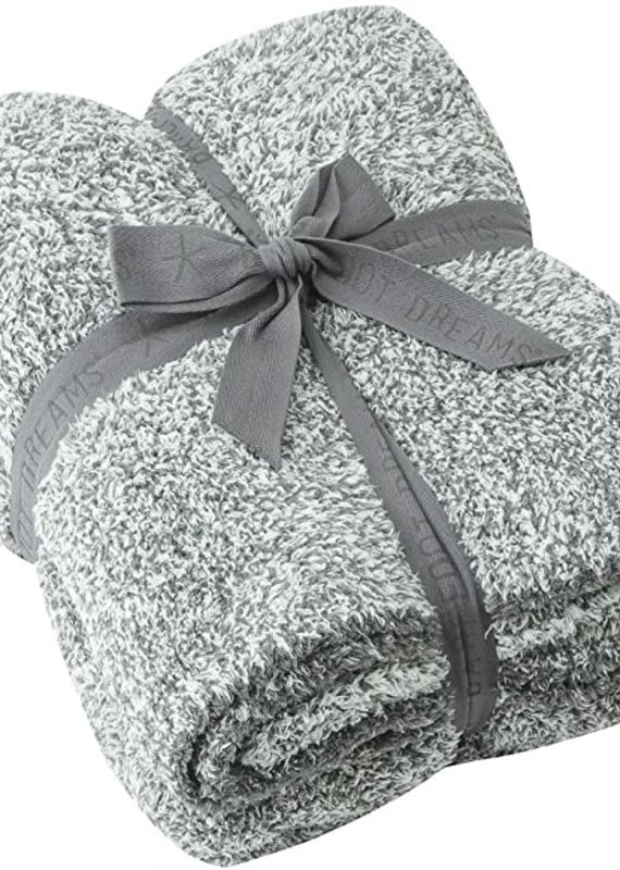 Barefoot Dreams BFD Cozychic Heathered Throw Charcoal