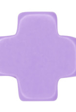 E Newton EG Signature Cross Necklace 14" Purple