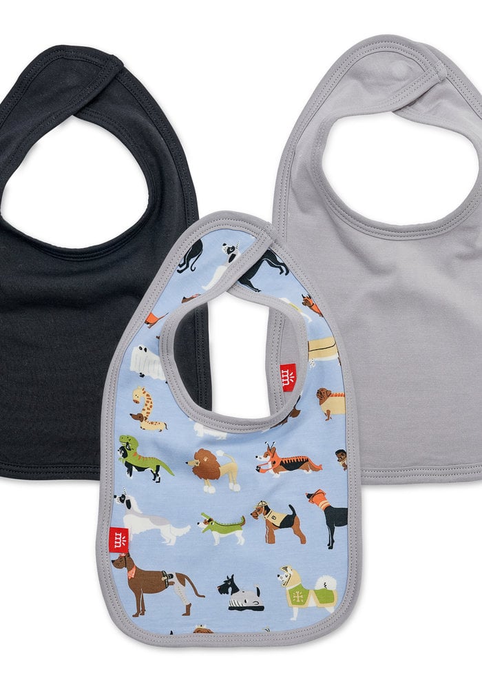 Magnetic Me In-Dognito II Modal Magnetic Bibs 3 pack