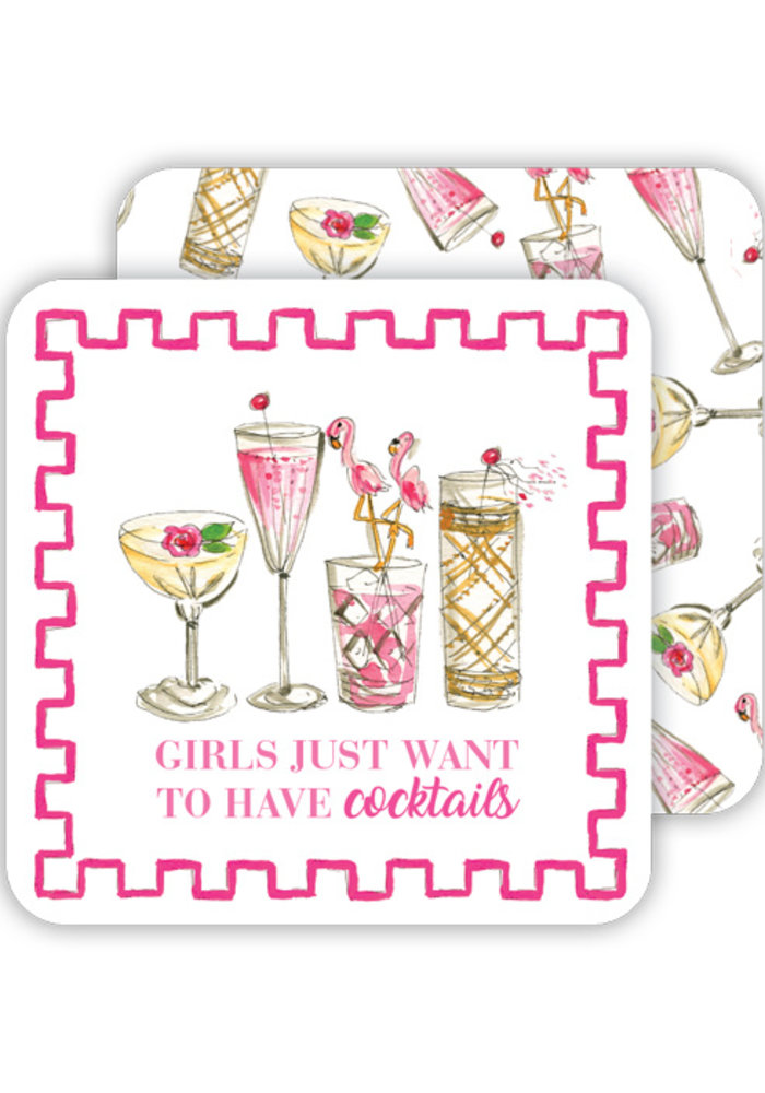 Girls Just Want to Have Cocktails Coaster Set