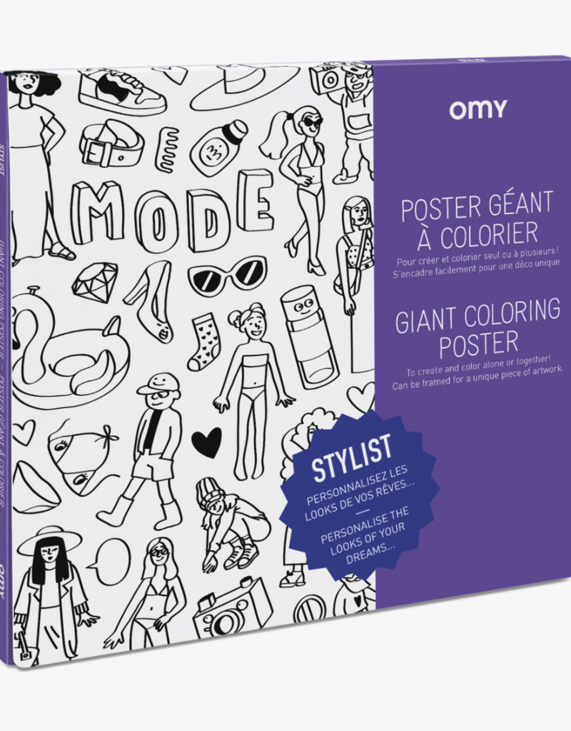 OMY Coloring Poster - Fashion Stylist