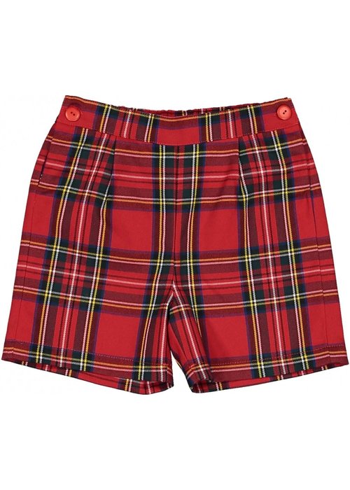 Sal & Pimenta S&P Red Christmas Tartan Boy Shorts