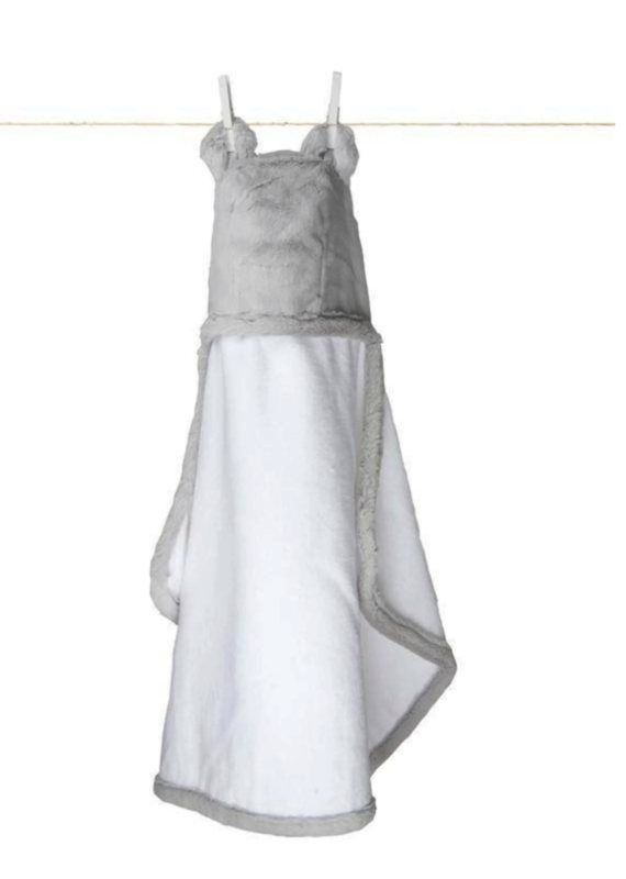 Little Giraffe Little Giraffe Silver Luxe Hooded Towel