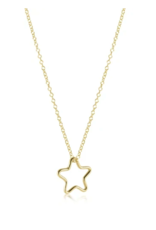 E Newton EG  Necklace Gold Star Charm 14"