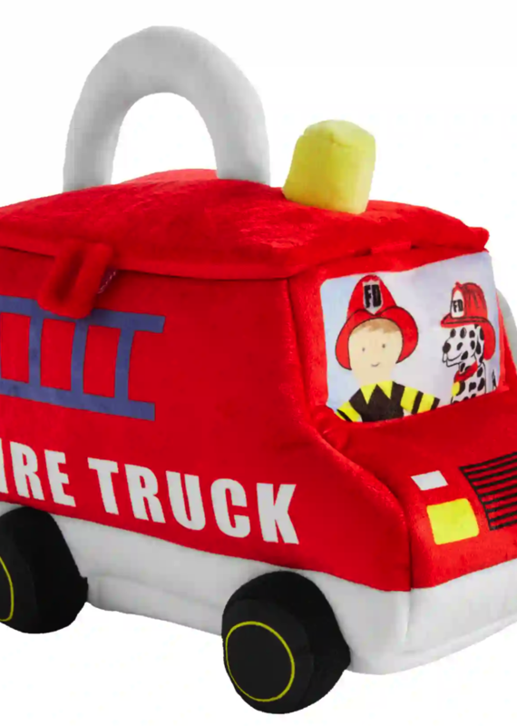 Mudpie MP Fire Truck Plush Set