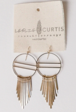 Leslie Curtis Jewelry Designs LC Ellison- Gold 1.5" Hoop With Fringe