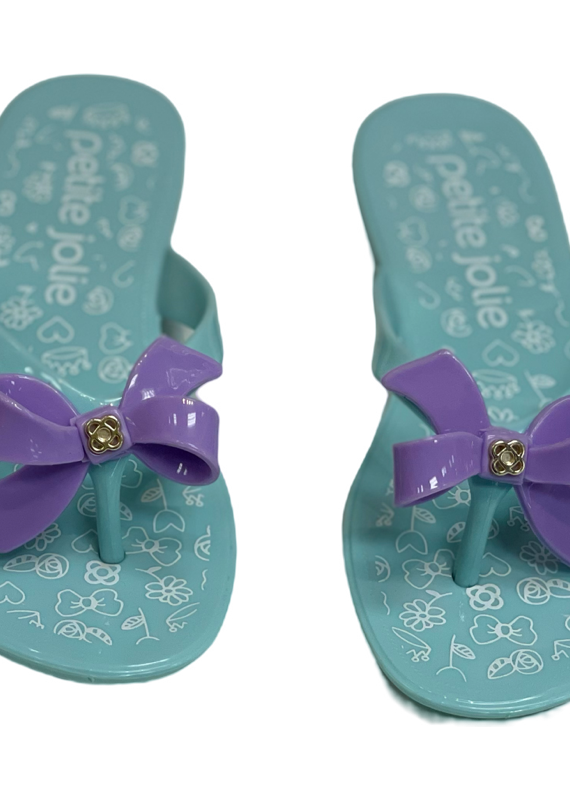 Lucky Fun Blue and Lilac Bow Sandal