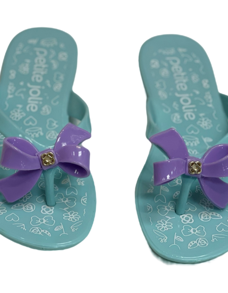 Lucky Fun Blue and Lilac Bow Sandal