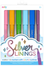 ooly Ooly Silver Linings Outline Markers - Set of 6