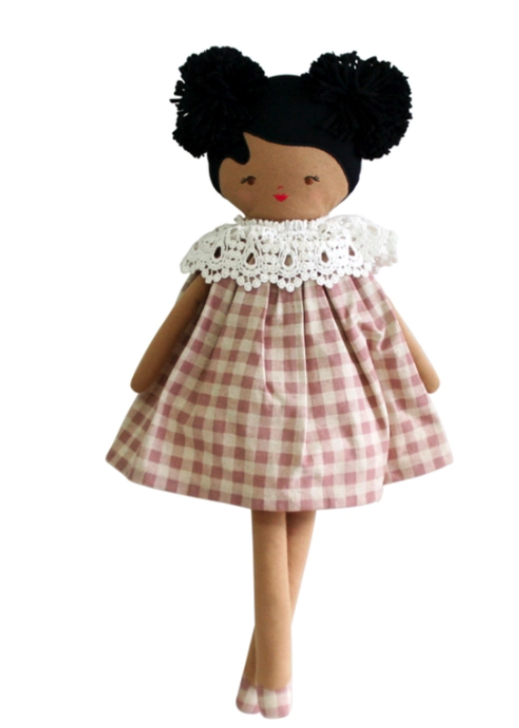 Alimrose Aggie Doll Rose Check