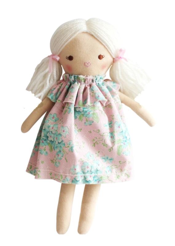 Alimrose Blue & Pink Mini Matilda Asleep/Awake