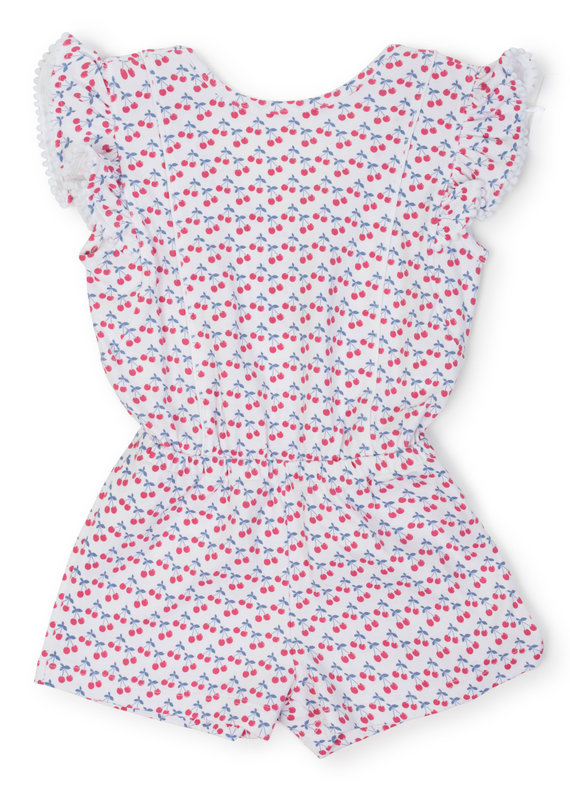 Lila and Hayes Lila and Hayes Rae Romper-So Very Cherry