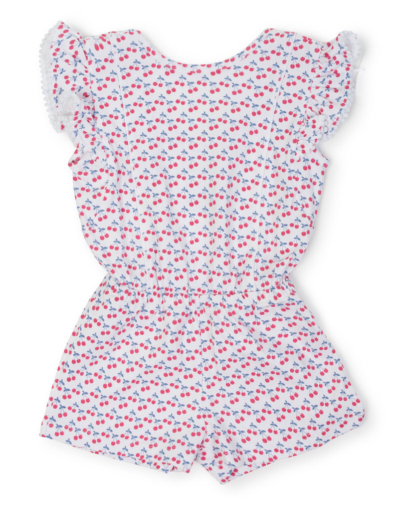 Lila and Hayes Lila and Hayes Rae Romper-So Very Cherry
