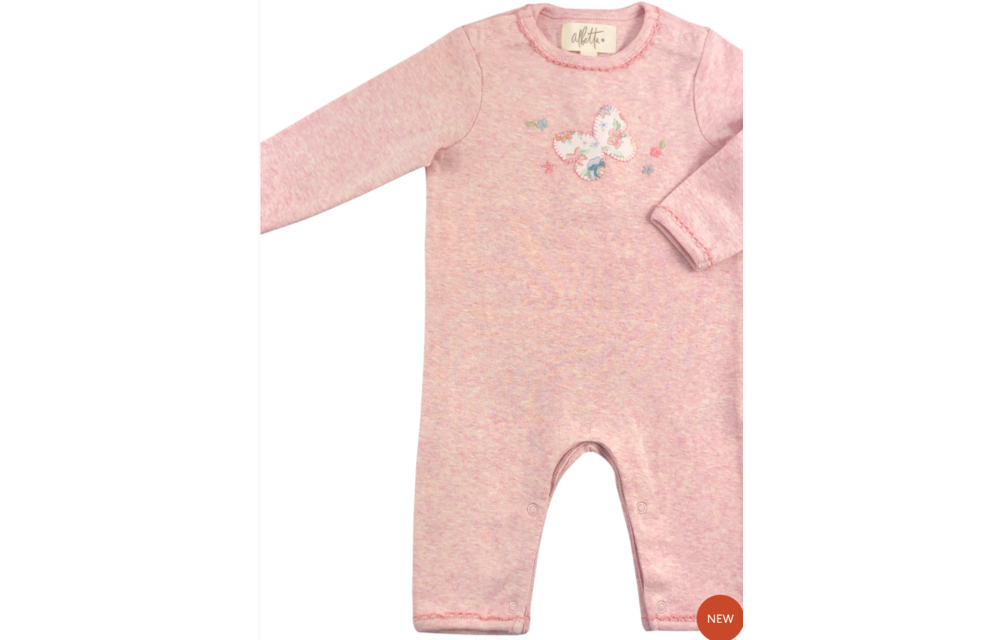Albetta Applique Butterfly Babygro