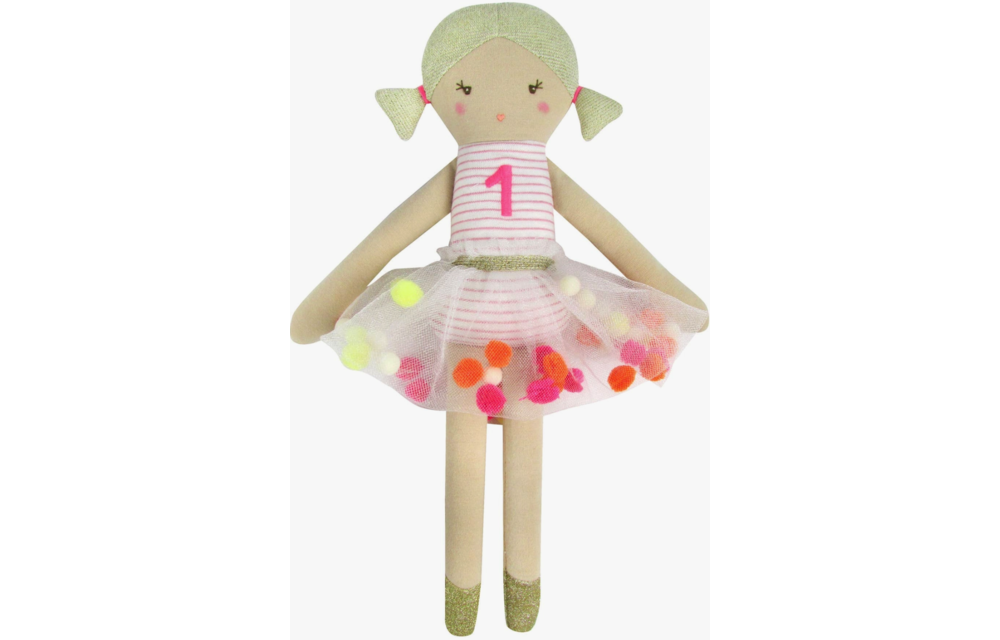 Albetta 1st Year Birthday Jersey Doll
