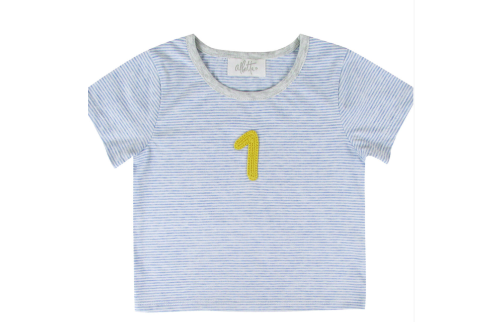 Albetta 1st Year Birthday T-Shirt Blue 1-2Y