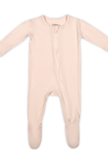 Bamboo Little Peachy Pink Zippered Footie