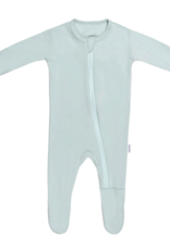 Bamboo Little Blue Zippered Footie