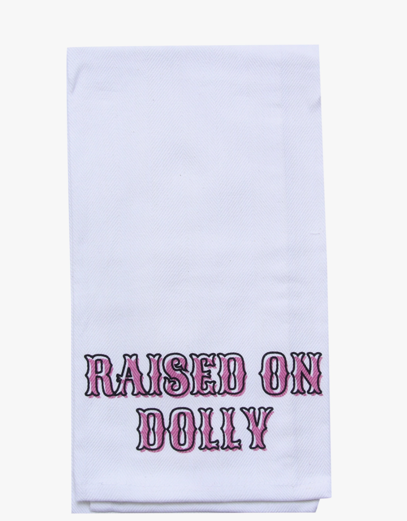 Raised On Dolly Tea Towel