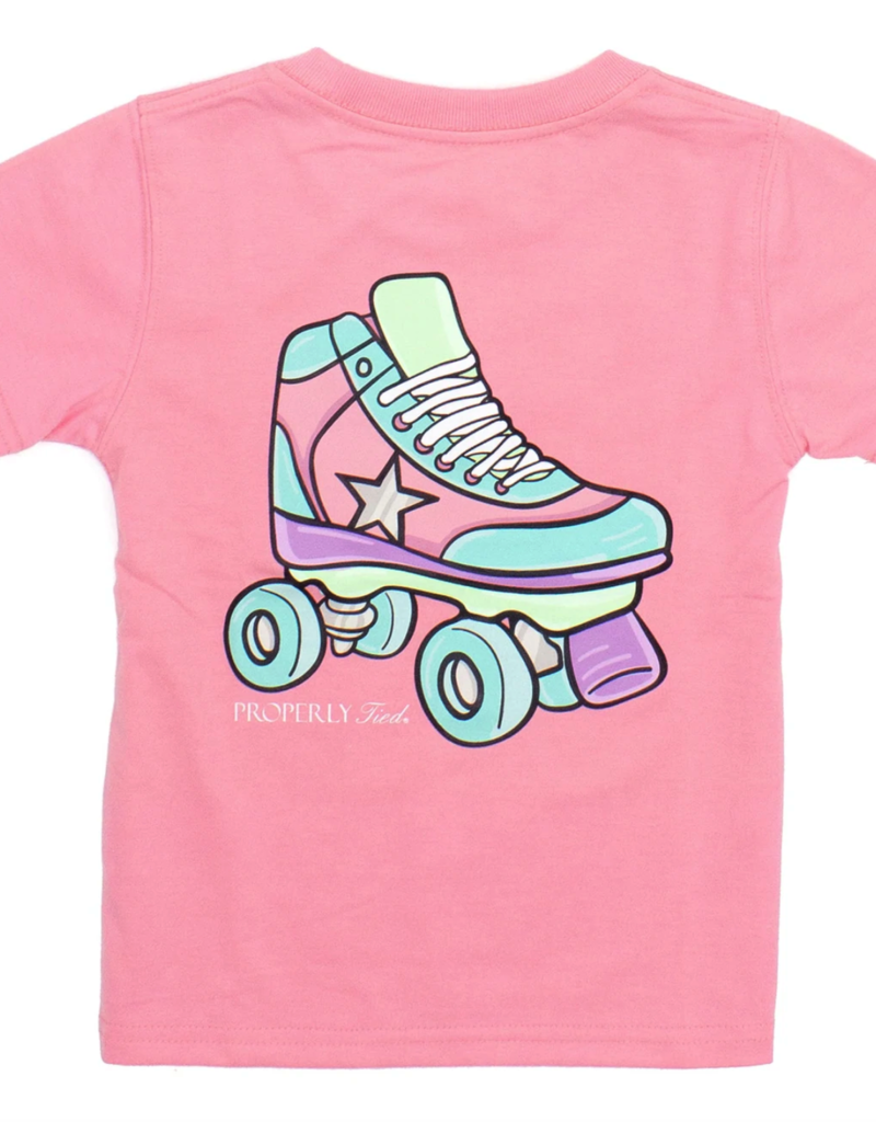 Properly Tied Properly Tied Roller Skate Short Sleeve Tee Light Pink