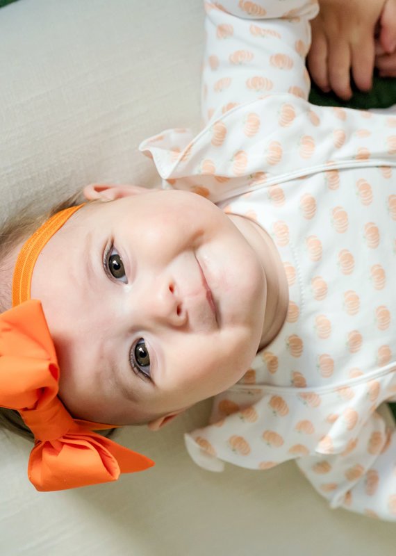 Lila and Hayes Evelyn Romper - Pumpkin Patch