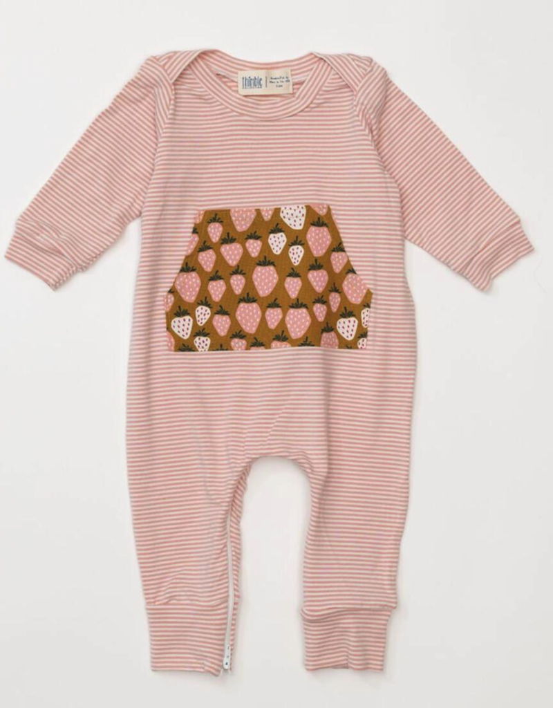 Thimble Collection Thimble Bamboo Zipper Romper in Autumn Berry
