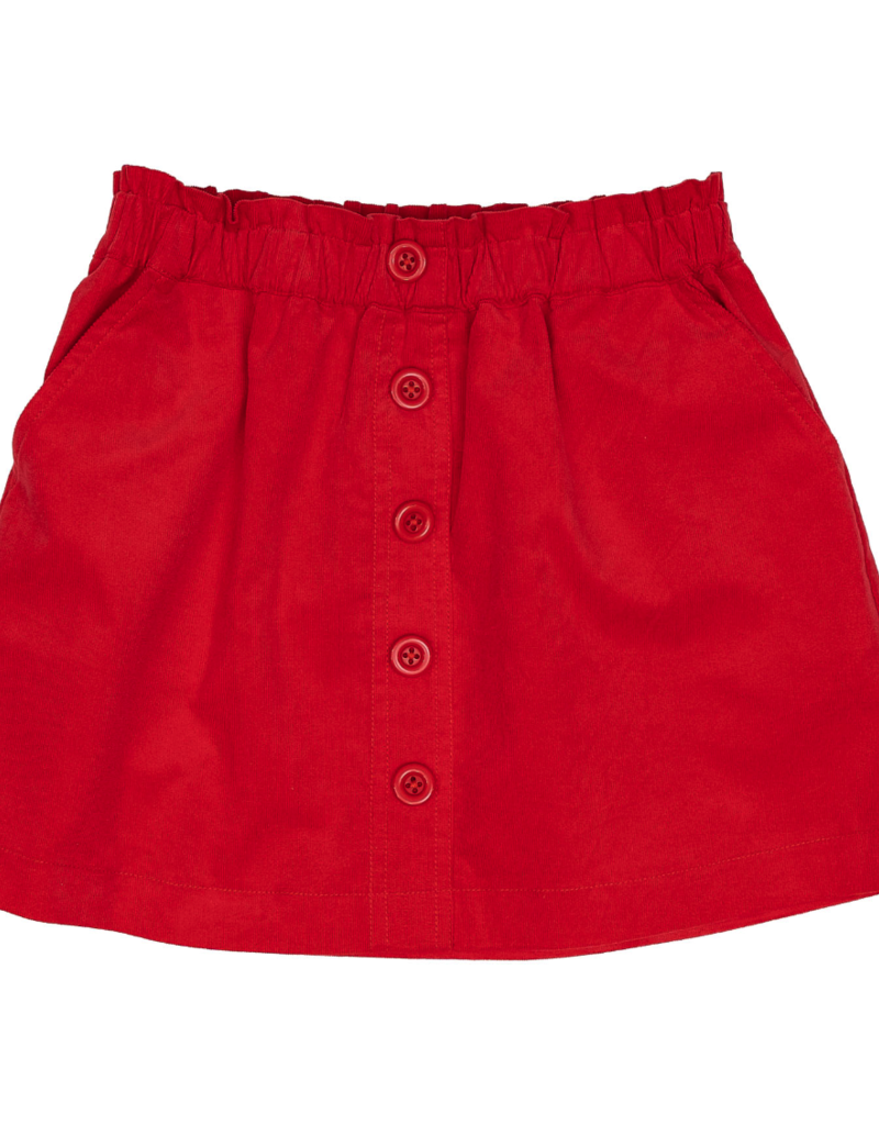 Oaks Apparel Company Oaks Apparel Renee Cord Skirt in Red