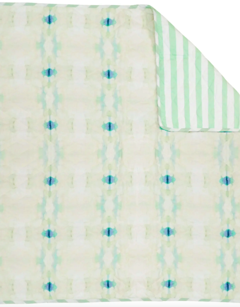 Laura Park Laura Park Baby Blanket - 38"x40" - Coral Bay Pale Blue