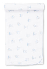 Kissy Kissy Kissy Kissy Bear Snuggles Blanket Light Blue