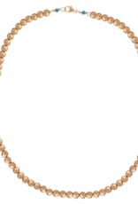 E Newton E Newton 15" Choker Classic Gold 5mm Bead